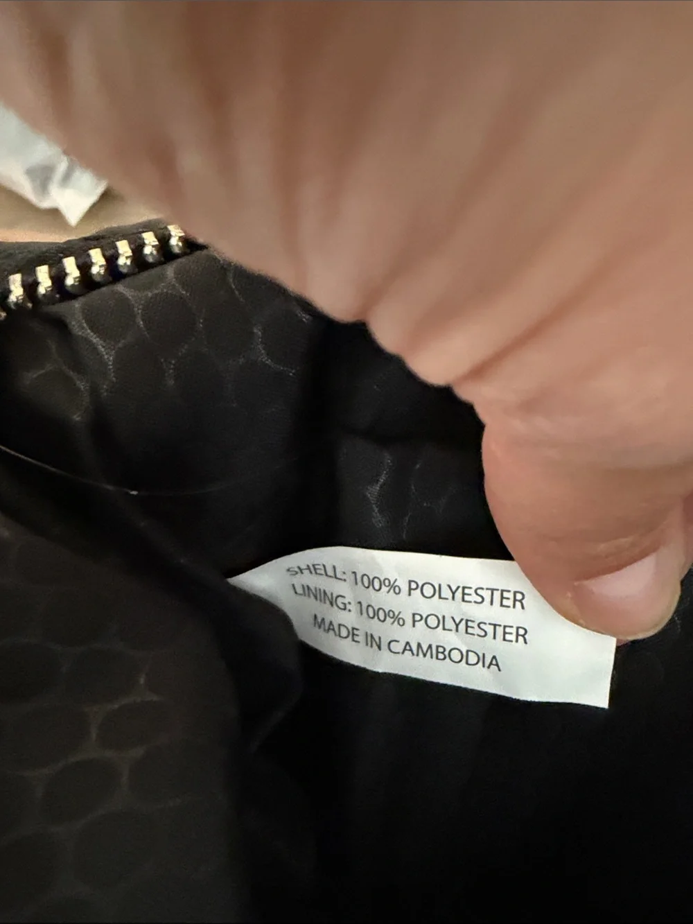 Black Quilted Tote Bag with Top Handles and Detachable Strap